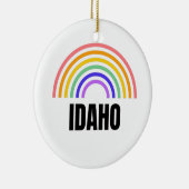 Idaho - Reizen - Staat - Boise - Retro - Kaart Keramisch Ornament (Rechts)