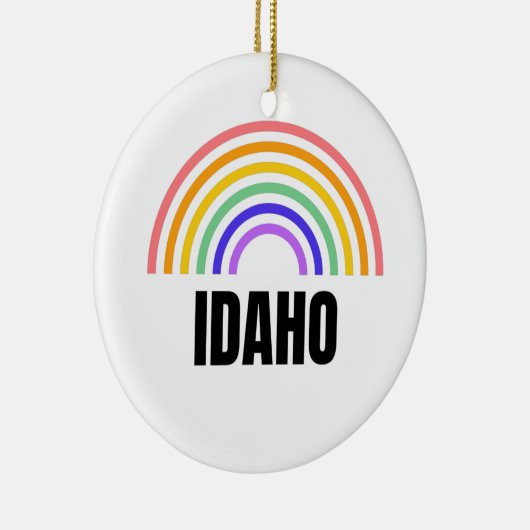 Idaho - Reizen - Staat - Boise - Retro - Kaart Keramisch Ornament (Rechts)