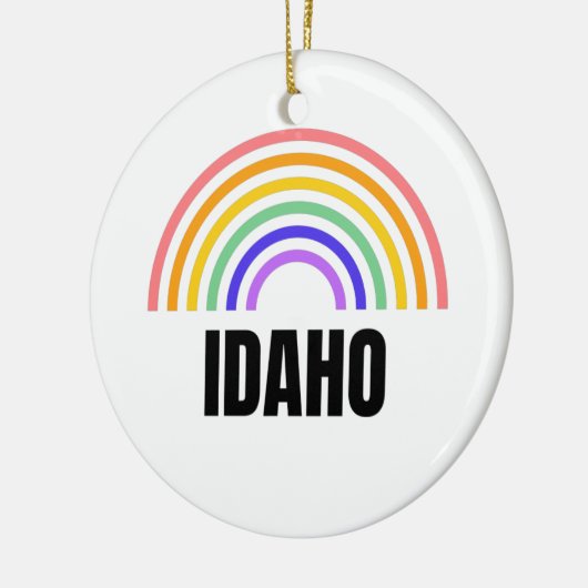Idaho - Reizen - Staat - Boise - Retro - Kaart Keramisch Ornament (Links)