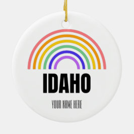 Idaho - Reizen - Staat - Boise - Retro - Kaart Keramisch Ornament