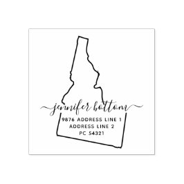 Idaho retouradres bedrijf rubberstempel