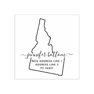 Idaho retouradresbedrijf rubberstempel