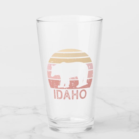 Idaho Retro Beer Glas (Voorkant)