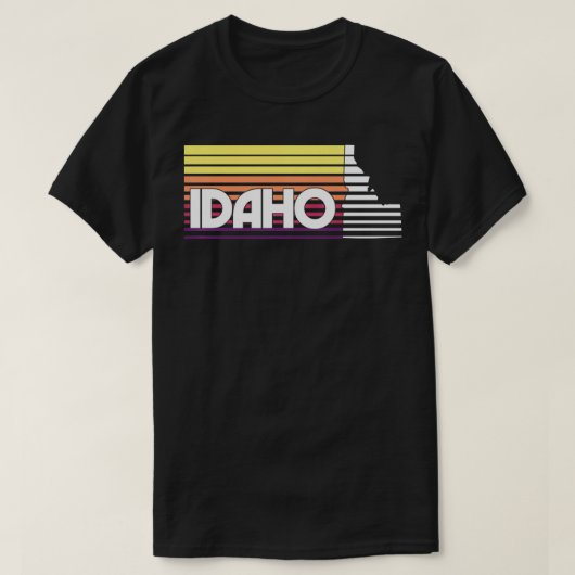 Idaho Retro  Classic Style ID Graphic Sweat T-shirt (Design voorkant)