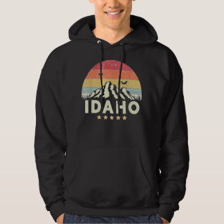 Idaho Retro Style ID USA Hoodie