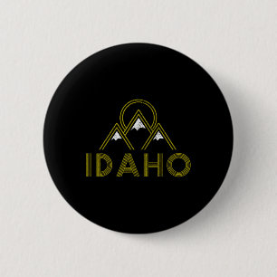 Idaho Retro Vintage Bergen Wandelen Souvenir Cadea Ronde Button 5,7 Cm