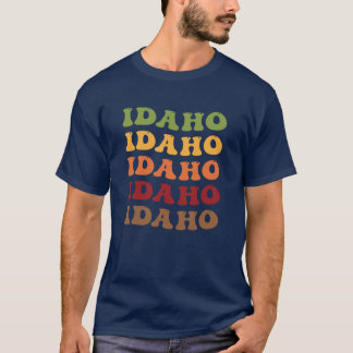 Idaho Retro Vintage Golftekst Oversized T-shirt