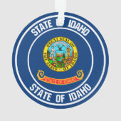 Idaho Round Emblem Ornament (achterkant)