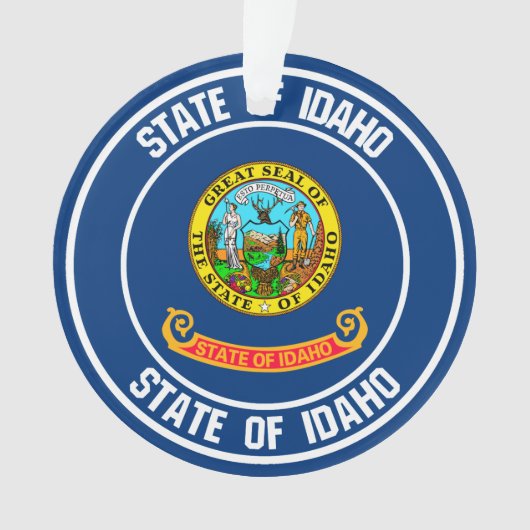 Idaho Round Emblem Ornament (voorkant)
