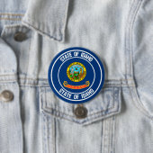 Idaho Round Emblem Ronde Button 7,6 Cm (In situ)