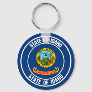 Idaho Round Emblem Sleutelhanger