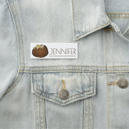 Idaho Russet Potato Spud Boerderij Grocery Store Naamplaatje (In situ)