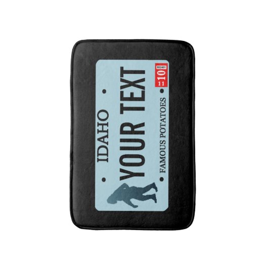 Idaho Sasquatch License Bord Badmat (Voorkant Verticaal)