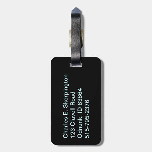 Idaho Sasquatch License Bord Bagagelabel (Achterkant verticaal)