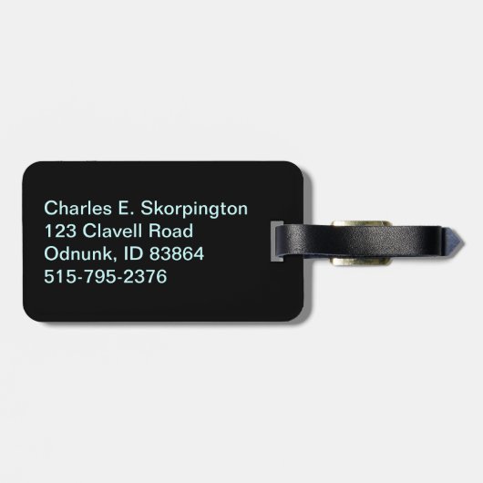 Idaho Sasquatch License Bord Bagagelabel (Achterkant horizontaal)