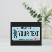 Idaho Sasquatch License Bord Briefkaart (Staand voorkant)
