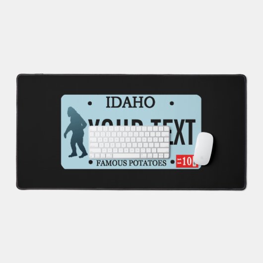 Idaho Sasquatch License Bord Bureaumat (Keyboard & Muis)