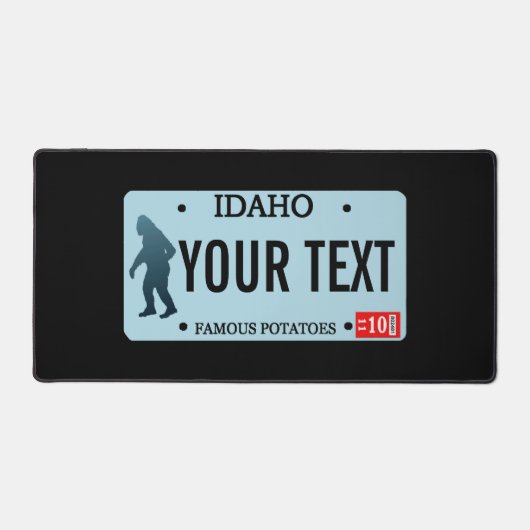 Idaho Sasquatch License Bord Bureaumat (Voorkant)