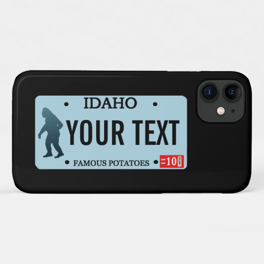 Idaho Sasquatch License Bord Case-Mate iPhone Case (Achterkant (horizontaal))