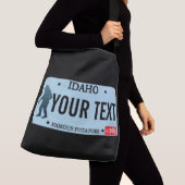 Idaho Sasquatch License Bord Crossbody Tas (Dichtbij)