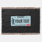 Idaho Sasquatch License Bord Deken (Voorkant)