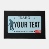 Idaho Sasquatch License Bord Deurmat (Voorkant)