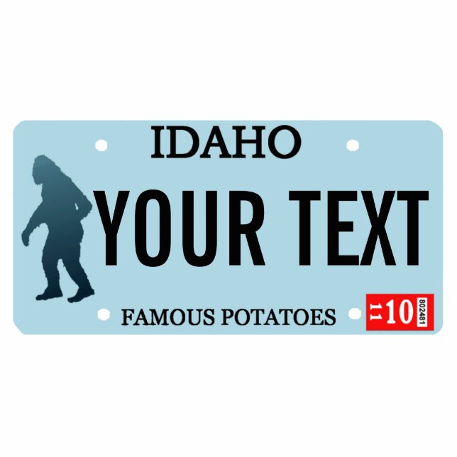 Idaho Sasquatch License Bord Fotobeeldje Magneet (Voorkant)