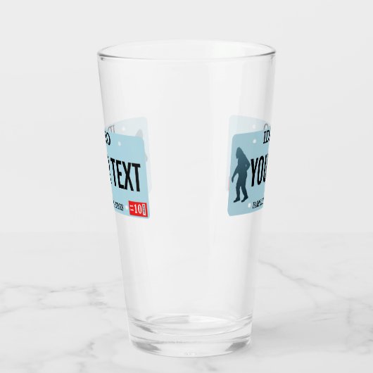 Idaho Sasquatch License Bord Glas (Links)