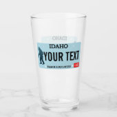 Idaho Sasquatch License Bord Glas (Voorkant)