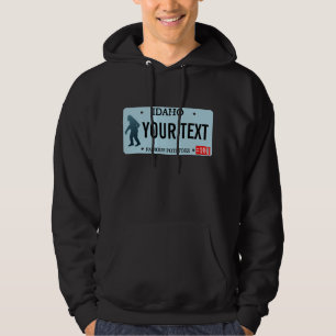Idaho Sasquatch License Bord Hoodie