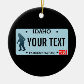 Idaho Sasquatch License Bord Keramisch Ornament (Voorkant)