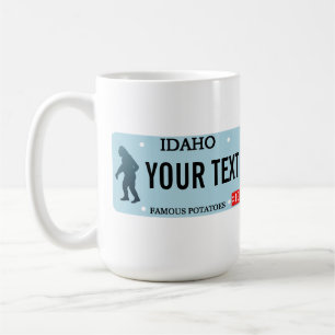 Idaho Sasquatch License Bord Koffiemok