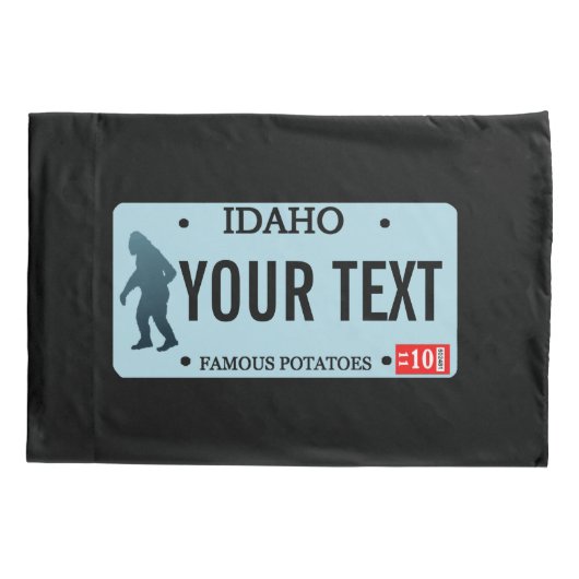Idaho Sasquatch License Bord Kussensloop (Achterkant)