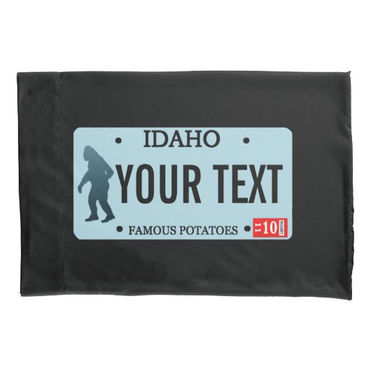 Idaho Sasquatch License Bord Kussensloop (Voorkant)