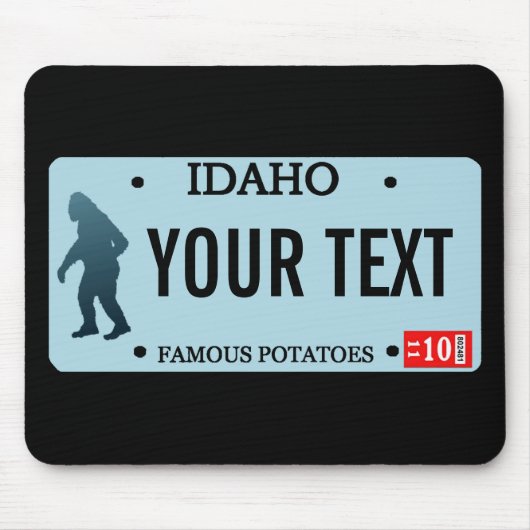 Idaho Sasquatch License Bord Muismat (Voorkant)