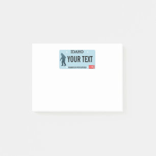 Idaho Sasquatch License Bord Post-it® Notes
