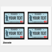 Idaho Sasquatch License Bord Rechthoekige Sticker (Vel)