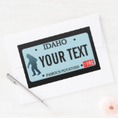 Idaho Sasquatch License Bord Rechthoekige Sticker (Envelop)