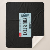 Idaho Sasquatch License Bord Sherpa Deken (Voorkant)