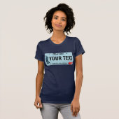 Idaho Sasquatch License Bord T-shirt (Voorkant volledig)