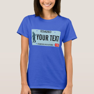Idaho Sasquatch License Bord T-shirt