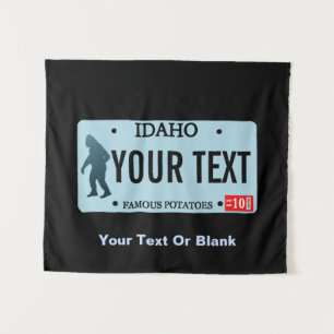 Idaho Sasquatch License Bord Wandkleed