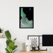 Idaho-satellietposter Poster (Thuiskantoor)