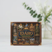 Idaho-schaduwdoos 3D-figuur Staat Briefkaart (Staand voorkant)