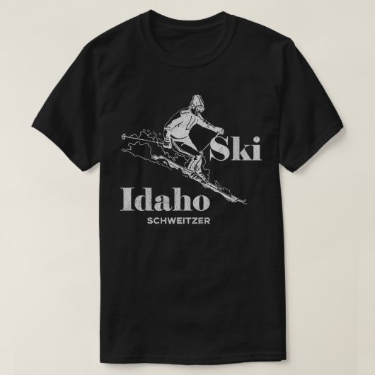  Idaho Schweitzer Skiën T-shirt (Design voorkant)