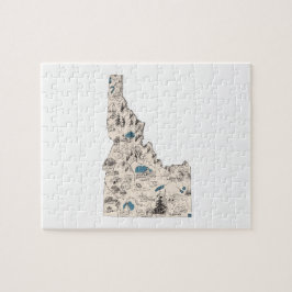 Idaho Shaped  Afbeelding Map Legpuzzel