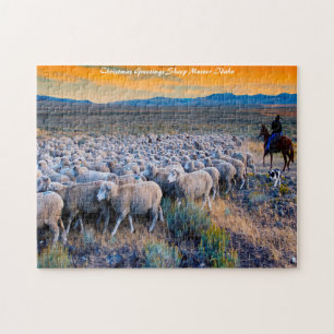 Idaho Sheep Grazing. kerstcadeautjes Legpuzzel