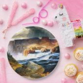 Idaho, Shoshone Herfsten, Snake River Papieren Bordje (Feest)