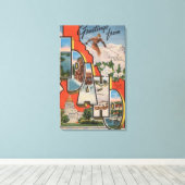 Idaho (Skiing)Large Letter ScenesIdaho Canvas Afdruk (Insitu (Houten vloer))
