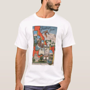 Idaho (Skiing)Large Letter ScenesIdaho T-shirt